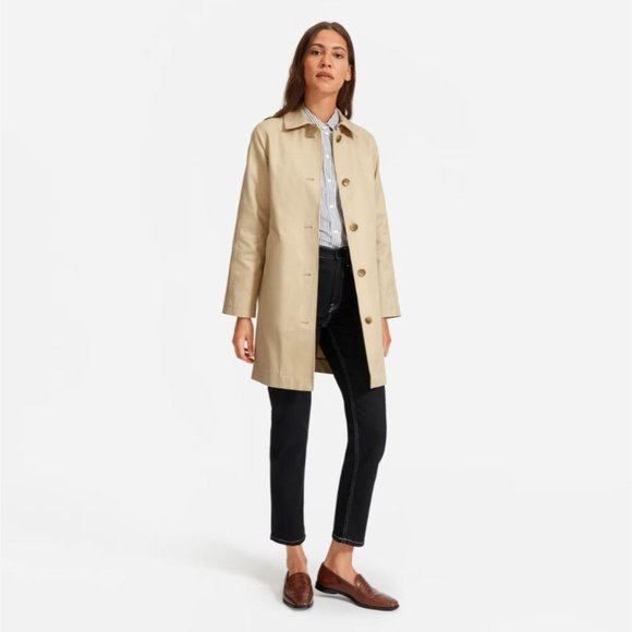 Everlane The Mac Coat in Khaki  New Womens Trench Jacket - Picture 1 of 14